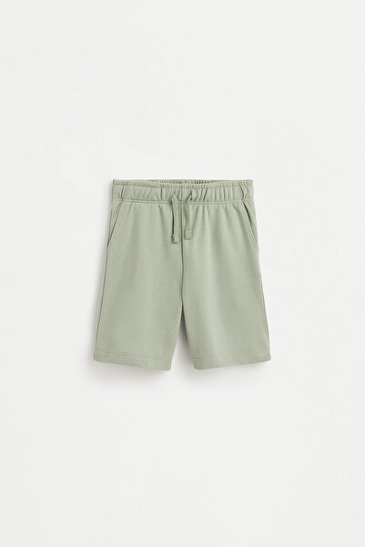 LEFTIES Pamuklu jogger bermuda