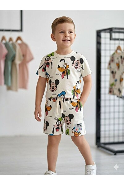 trandbaby Character Printed Children's Shorts Set