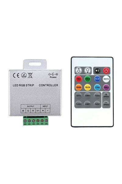 DELIGHT Controler bandă LED RGB, 12V, 360W, telecomandă IR 24 taste, DL66520P...