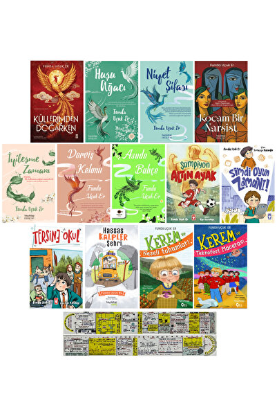 Timaş Yayınları Funda Uçuk Er Tüm Kitapları 13 Kitap Set / Küllerimden Doğark...