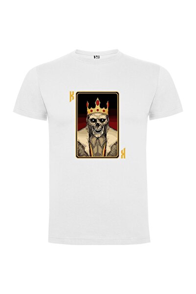 iLovePrints Crowned Skeleton King Tshirt
