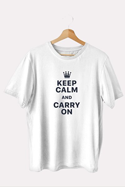 iLovePrints Μπλούζα Keep Calm Carry On
