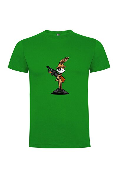 iLovePrints Rabbit Gun Warrior Tshirt