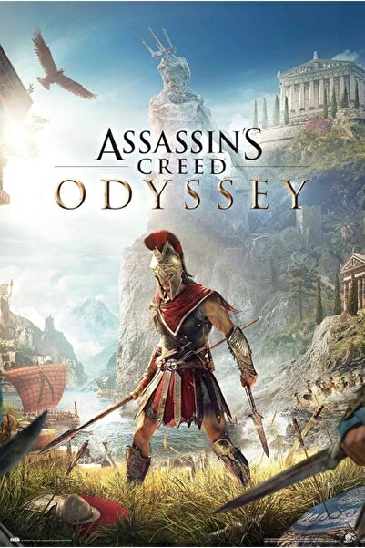 ESSESORIES Assassin's Creed Odyssey One Sheet Gaming Poster Wall Art Room Dec...