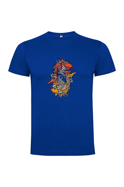 iLovePrints Koi Circle Illustration Tshirt