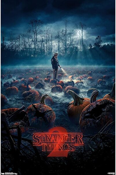 ESSESORIES Netflix Stranger Things: Season Pumpkins Poster Wall Art Room Deco...