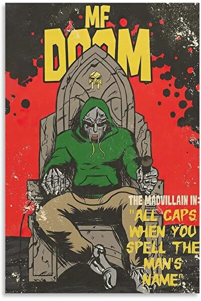 ESSESORIES MF Doom Retro HD on MF Aesthetic Poster Wall Art Room Decor Self A...