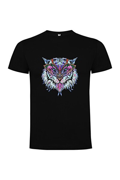 iLovePrints Cosmic Feline Dreams Tshirt