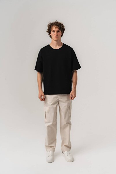 go gang own Μπλουζάκι Oversize με Ριμπ Λαιμόκοψη Rift Ribana