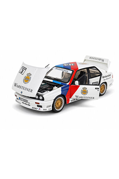HOBBİEZ WORLD 1:24 M3 1988 E30 DTM Çek Bırak Metal Diecast Model Araba Beyaz ...