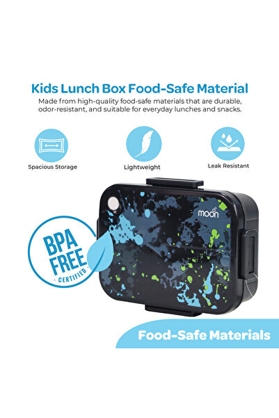 Moon Kids Lunch Box | PP + Stainless Steel Insulated Tiffin Box | Leak-Proof,...