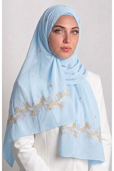 Veil Designer Boal Off White Gold Embroidery Full Embroidery 190*60 No Commen...