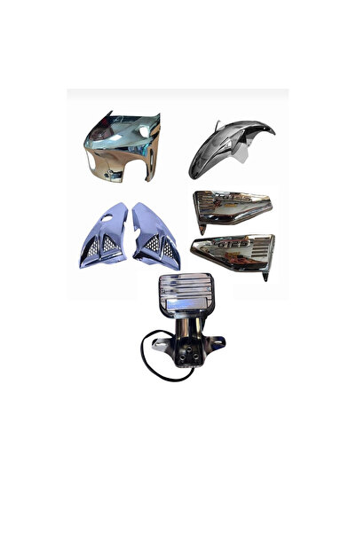 MOTOLİVA CG NİKEL 5 li set (SAKAL,BIYIK,YAN KAPAK,ÖN ÇAMURLUK, NİKEL ARKA STOP