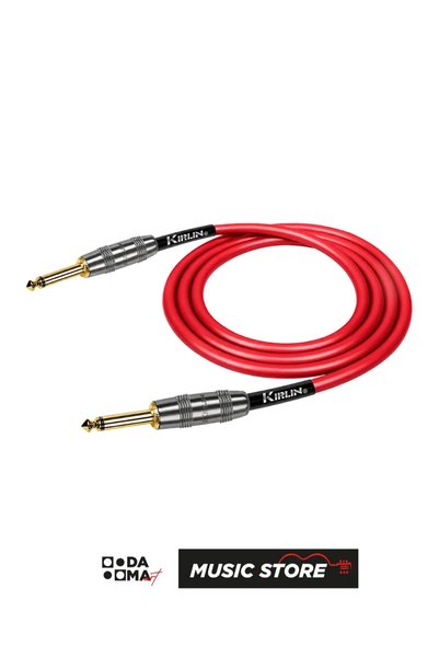 Kırlın IP-221 GMG Enstrüman Kablosu – 3 Metre, Kırmızı, 22 AWG