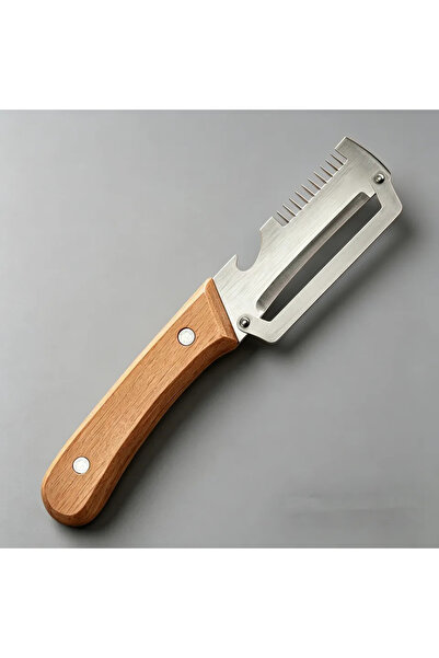 choice2 1pcs Stainless steel peeler with wooden handle for peeling and slicin...