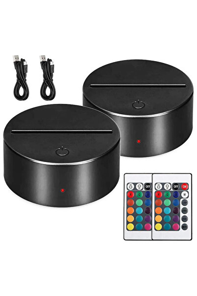 Choice5 black 2pcs Touch Switch Lamp Stand Holder Warm Household Decoration A...