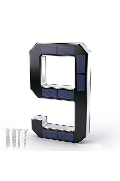 Choice6 9 12CM Solar House Number Lights House Sign Light Sensor Led Sign Sol...