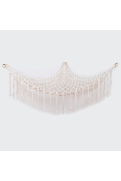 choice2 Beige Large-capacity plush animal hammock net weaving Bohemian home d...