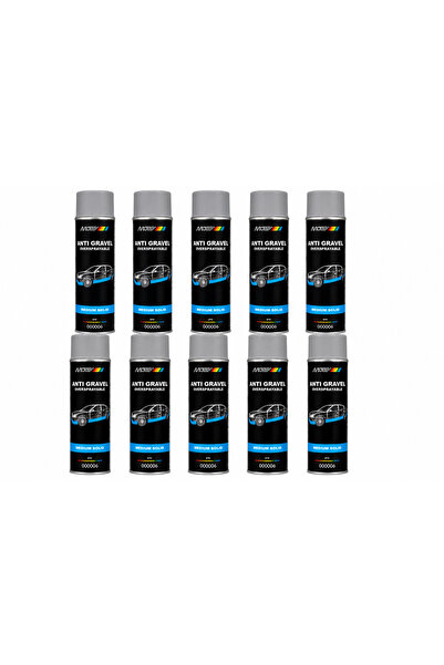 Motip Set 10 Bucăți Spray Antigravel Revopsibil Gri 500 ml – Protecție Antico...