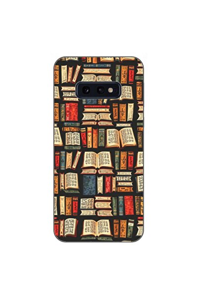 OEM Husa compatibila cu Samsung Galaxy S10e Silicon Gel Tpu Model Books Pattern