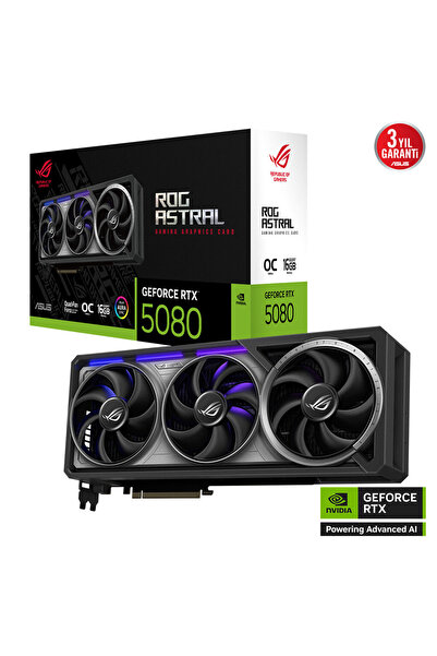 ASUS ROG-ASTRAL-RTX5080-O16G-GAMING, 16Gb, 256Bit, GDDR7, 2xHDMI, 3xDP GAMING...