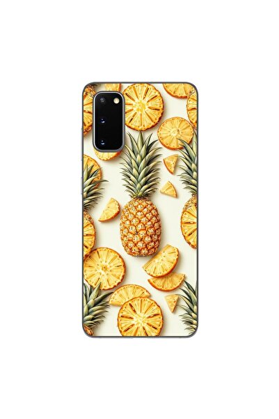 OEM Husa compatibila cu Samsung Galaxy S20 Silicon Gel Tpu Model Juicy Pineapple