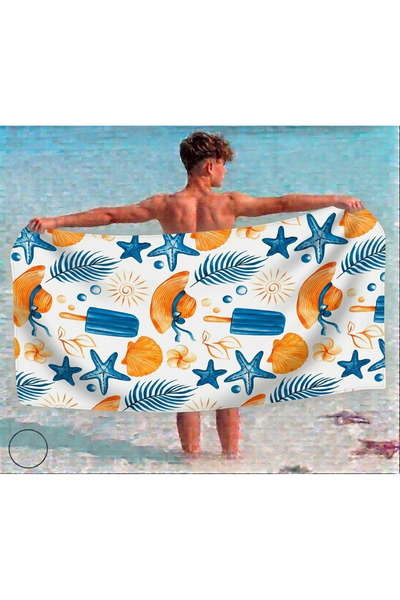 MYSOFTHOME Beach Towel Printed Special Design Large Size 75 X 150 cm Cotton