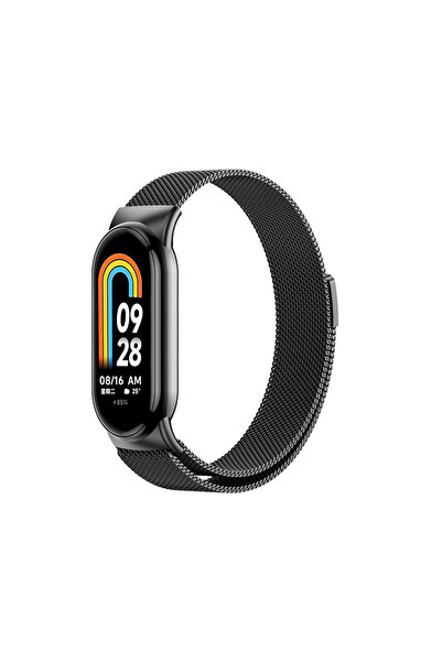 Choice5 حزام ميلانيزي أسود لـ Mi Band 10 متوافق مع Mi Band 8 و9 و10 إصدار عال...