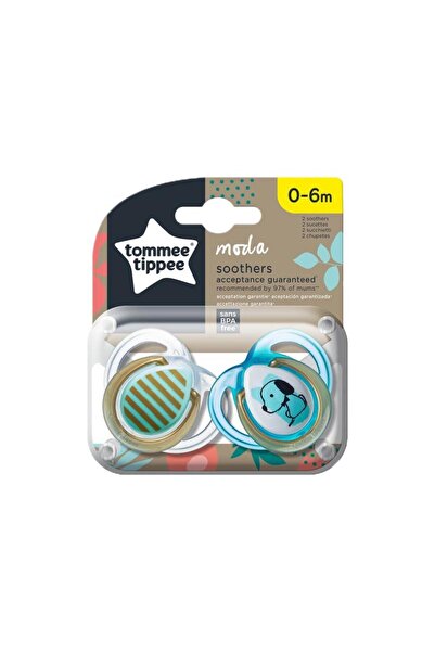 tommee tippee Suzetă Play Pacifier Fashion, mărime 0-6 luni, 2 bucăți