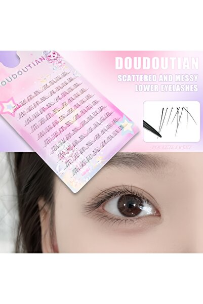 Choice1 Ddt533-02 Doudoutian Bottom Lashes 24-80 Clusters DIY Natural Wispy C...