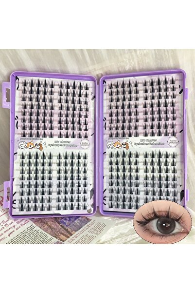 Choice Qiufye-JMS Manga eyelash cluster Sharp 320pcs, 13mm length Slim Korean...