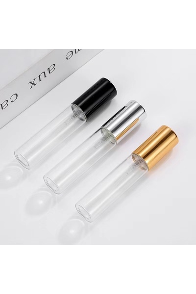 Choice4 زجاجات عطر زجاجية شفافة رفيعة سعة 5 مل و10 مل، 10 قطع/مجموعة، زجاجات ...
