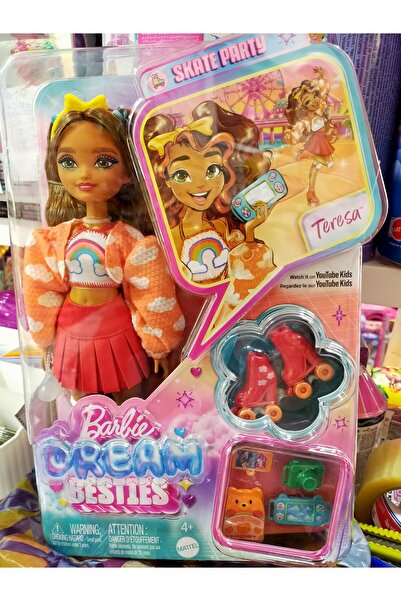 Barbie Dream Besties Paten Partisi Teresa Bebek ve Aksesuarlar JFX98