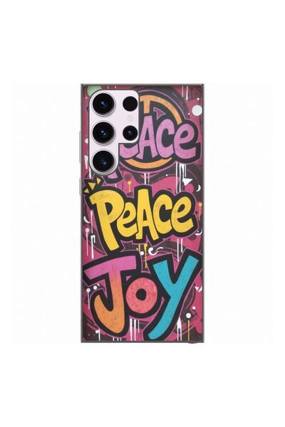 OEM Husa compatibila cu Samsung Galaxy S23 Ultra Silicon Gel Tpu Model Peace ...