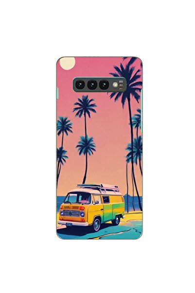 OEM Θήκη συμβατή με Samsung Galaxy S10 από σιλικόνη gel TPU με σχέδιο Summer ...
