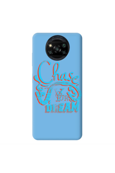 Other Xiaomi Poco X3 /X3 Pro Chase Your Dream Blue Colored Silicone TPU Θήκη