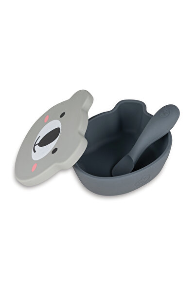 TUM TUM Silicone Vacuum Food Bowl and Spoon Set with Lid Kev Koala