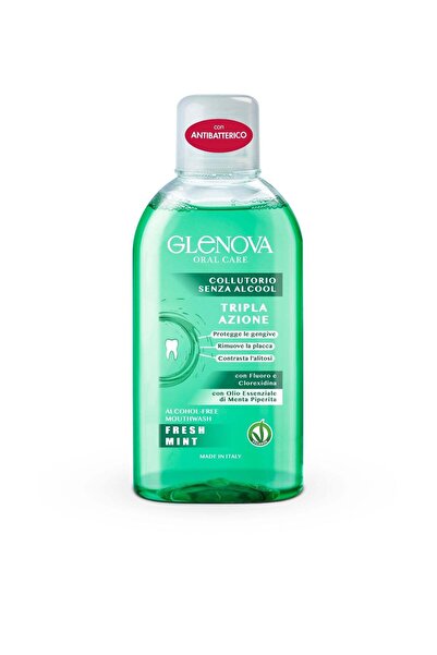 ORAL Glenova Mouthwash Fresh Mint Alcohol Free 400ML | Long Lasting Fresh Bre...