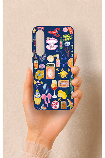 Vip Case Samsung S25Fe Uyumlu Summer Desenli Silikon Kılıf