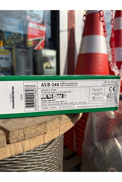 Askaynak ASB-248 E7018 Bazik Kaynak Elektrodu 2,5x350 mm 2,2 Kg 90 Adet