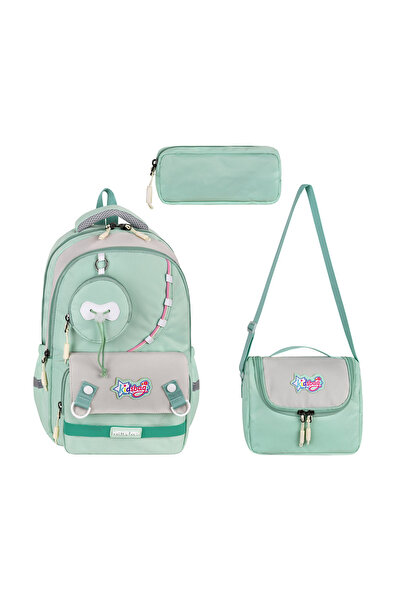 QL ACCESSORY Girl's Luxury 3-Piece Set First School Bag