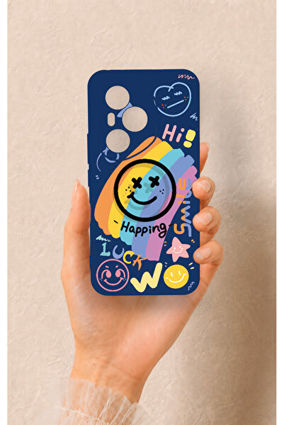 Vip Case Honor 400 Pro Uyumlu Happing Smile Desenli Silikon Kılıf