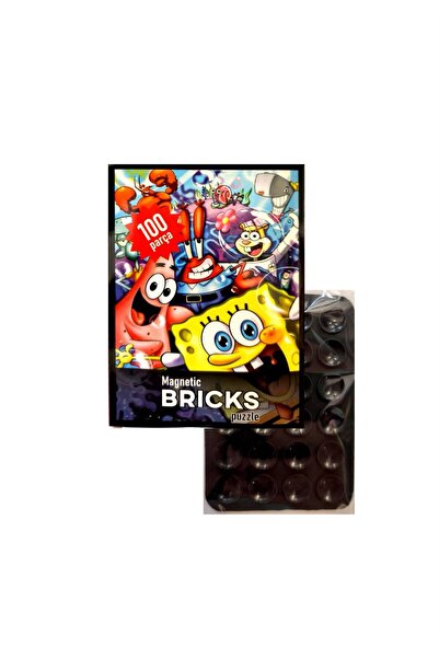 FUNNIGO MAGNETİC BRICKS PUZZLE 100 PARÇA+TELEFON TUTUCU SET-14
