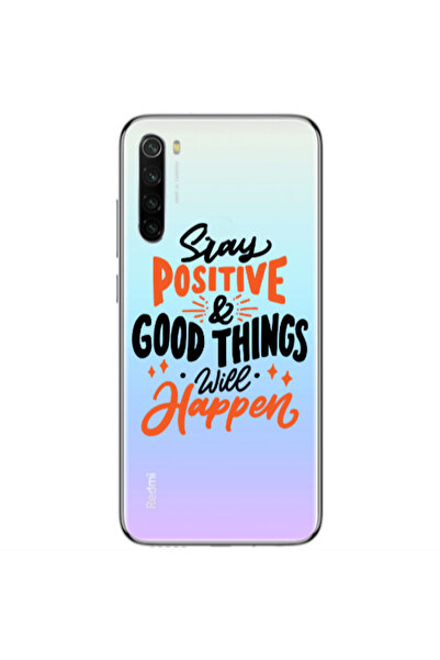Other Xiaomi Redmi Note 8 Stay Positive Transparent Silicone TPU Θήκη