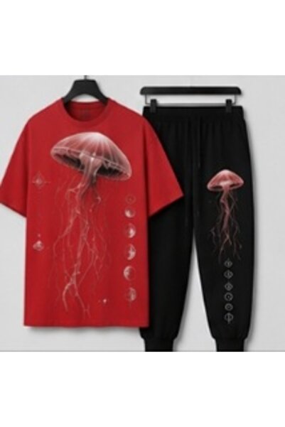 ZEMLİYA Sara Unisex Oversize Shorts Set Short Sleeve T-Shirt Comfortable Fit ...