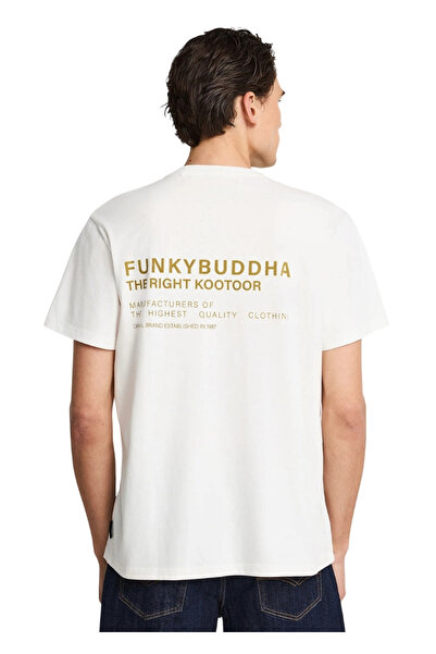 Funky Buddha T-Shirt FBM013-012-04 – Off White - l