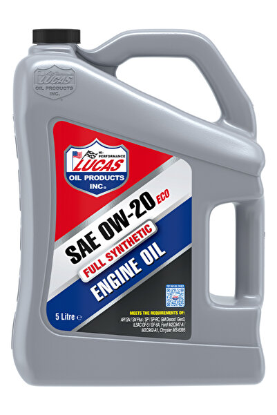 LUCAS Lucas 0W20 Motor Oil, 5 Liter -Lucas 0W20 Motor Oil, 5 Liter