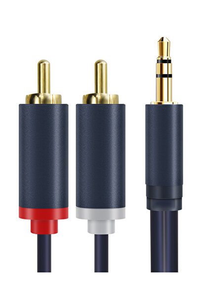 Cabletime καλώδιο ήχου 3.5mm σε 2x RCA CT-AV303-H12G, 10m, μπλε