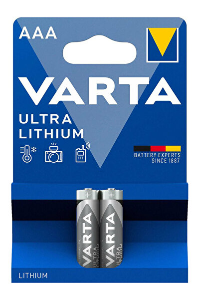 Varta μπαταρίες λιθίου Ultra, AAA, 1.5V, 2τμχ