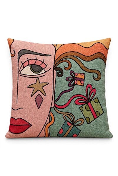 Melih AKSU Goblen Kırlent Pillow Case 43X43 cm Decorative Pillow Case (Withou...